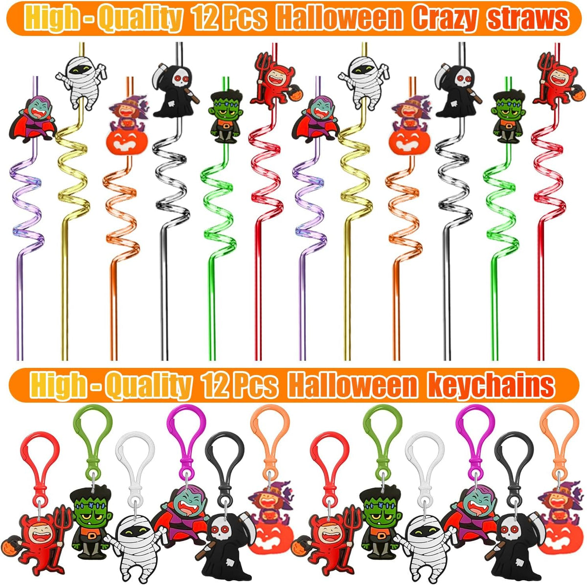 453PCS Halloween Party Favors Supplies Decorations, Halloween Treat or Trick Goodie Bags Pinata Fillers Stuffers Halloween Classroom Prizes Gifts for Kids