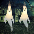 Halloween Ghost Decorations Outdoor: with Timer, 2 Pcs Spooky Hanging Ghost for Tree Porch Garden Yard, Waterproof LED Ghost Halloween Decor