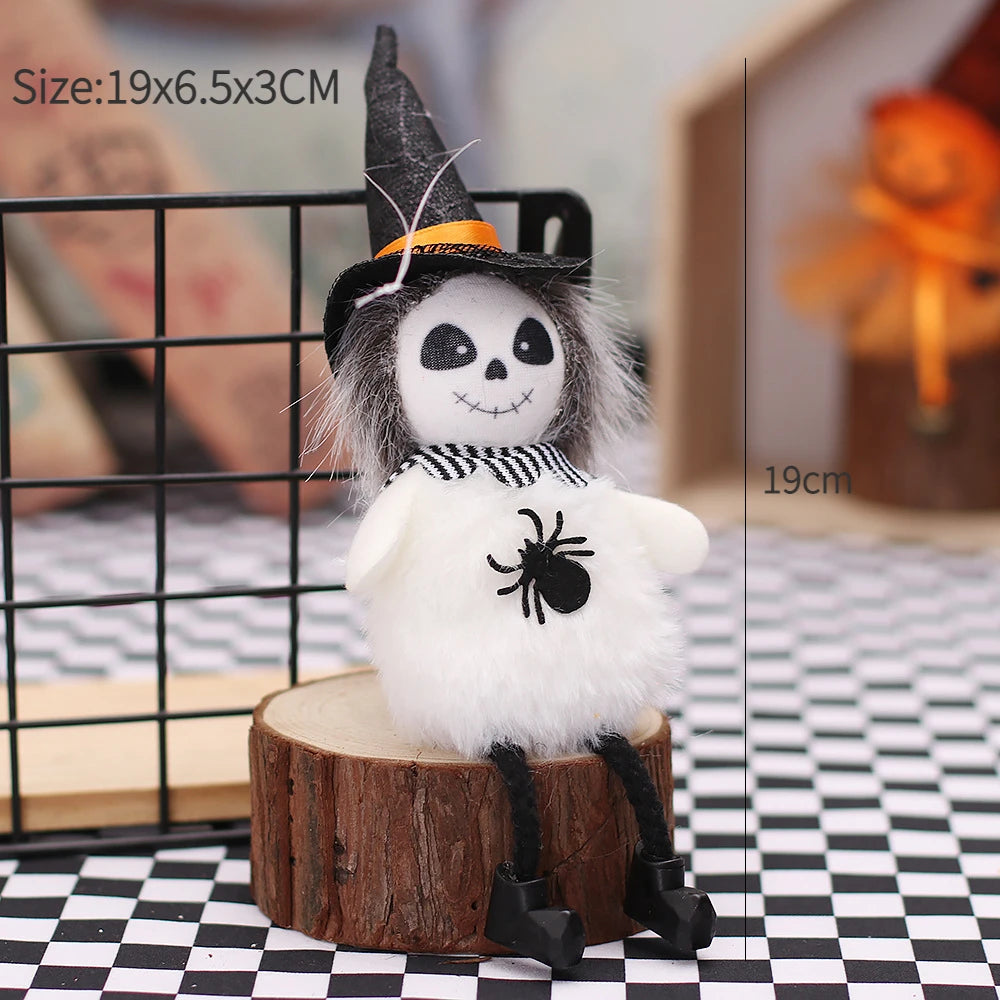 Halloween Decorations Doll Bar Decor Pumpkin Ghost Witch Pendant Scary Halloween Kids Gift Halloween Party Decoration for Home