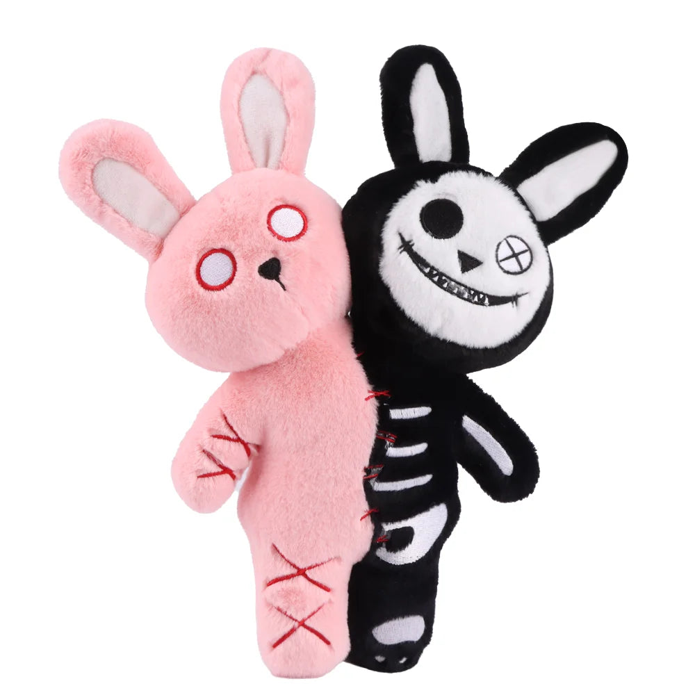 Halloween Double Headed Skull Rabbit Plush Toy Grimace Halloween Doll Company Holiday Gifts Children'S Halloween Creative Gifts