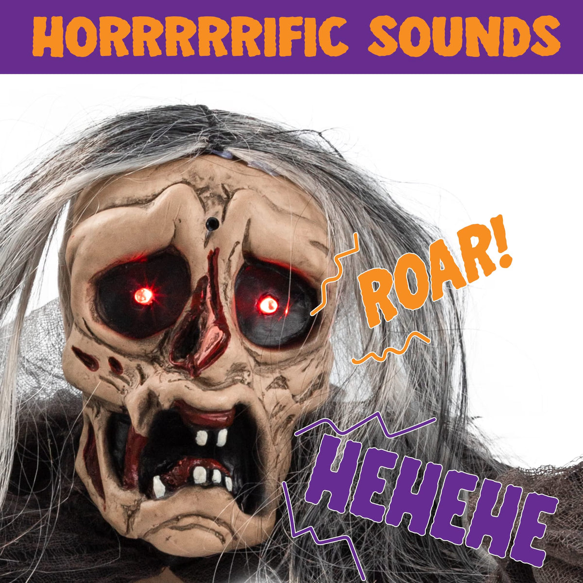 Halloween Groundbreaker Halloween Decorations Zombie with Creepy Sound and Flashing Eyes,Outdoor Scary Halloween Yard Decorations,Haunted House Decorations