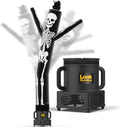 Halloween Air Dancers Inflatable Tube Man Set | 7Ft Skeleton Wacky Waving Inflatable with 12-Inch Blower | Outdoor Halloween Decorations & Halloween Blow Ups for Business or Yard Display