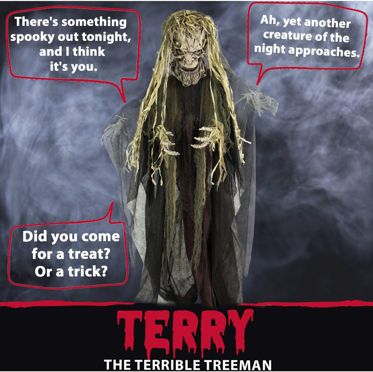 Animated Haunted Tree Creature | Life-Size Halloween Prop With Light & Sound