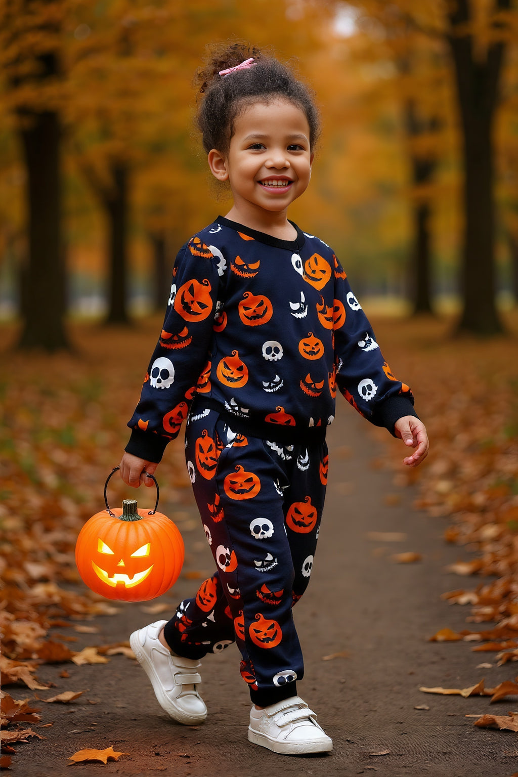 Baby Halloween Pumpkin Clothes Outfits Toddler Boy Girl Long Sleeve Sweatshirt Tops Pants Set for 4-5T