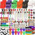 453PCS Halloween Party Favors Supplies Decorations, Halloween Treat or Trick Goodie Bags Pinata Fillers Stuffers Halloween Classroom Prizes Gifts for Kids