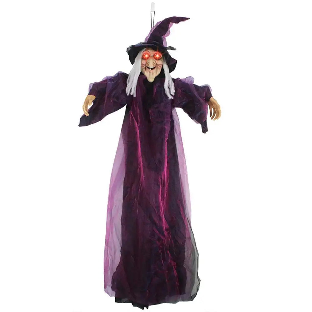 Halloween Life Size Talking Witch | Animatronic Decor, Prop Halloween Decoration 