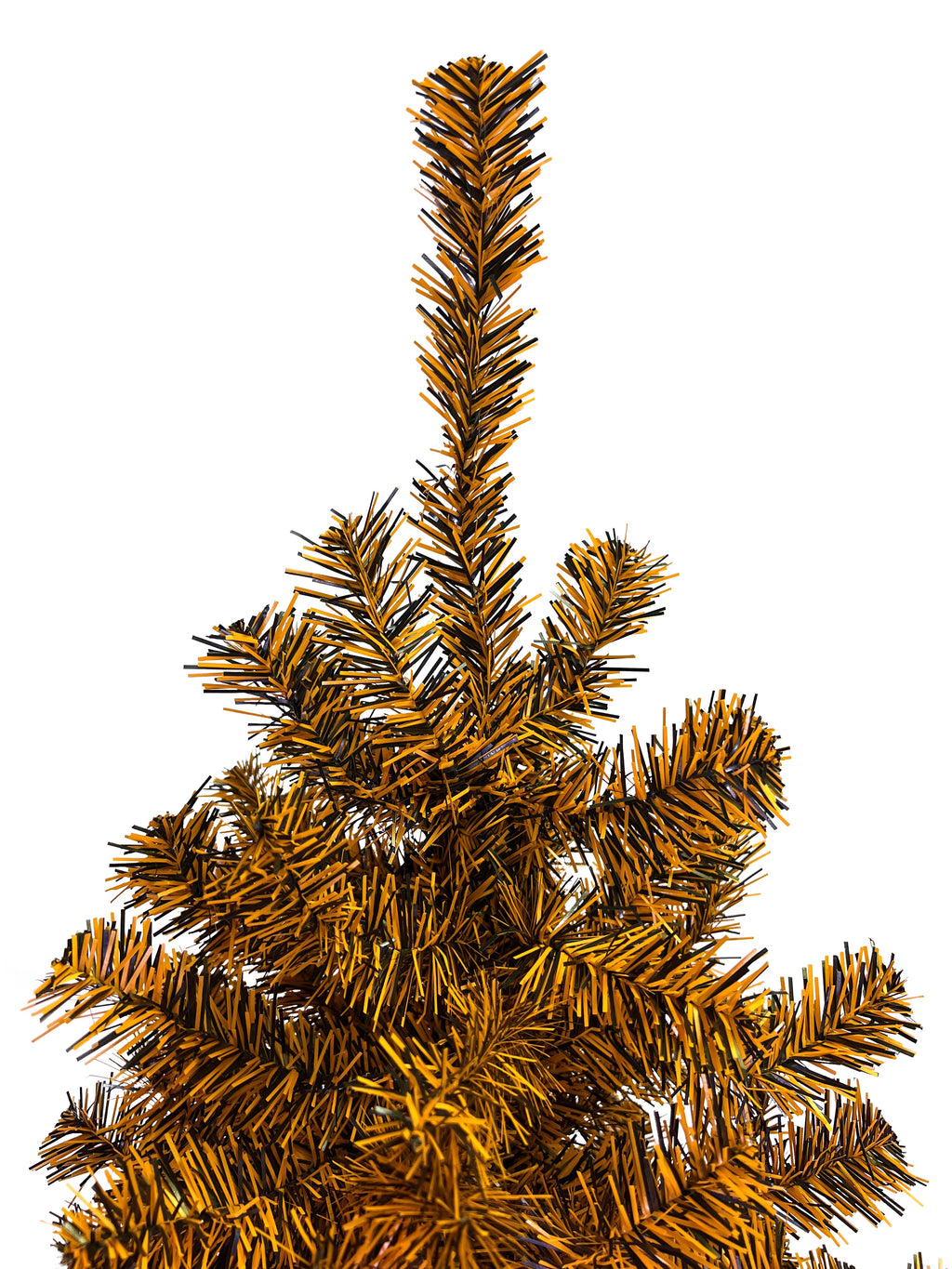 Black and Orange Halloween / Fall Colored Christmas Tree 6 Feet Tall