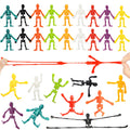 48 PCS Halloween Stretchy Skeletons, Halloween Stress Relief Toys,Stretchy Skull Toys for Halloween Trick or Treat Party Favor, Halloween Goody Bag Fillers