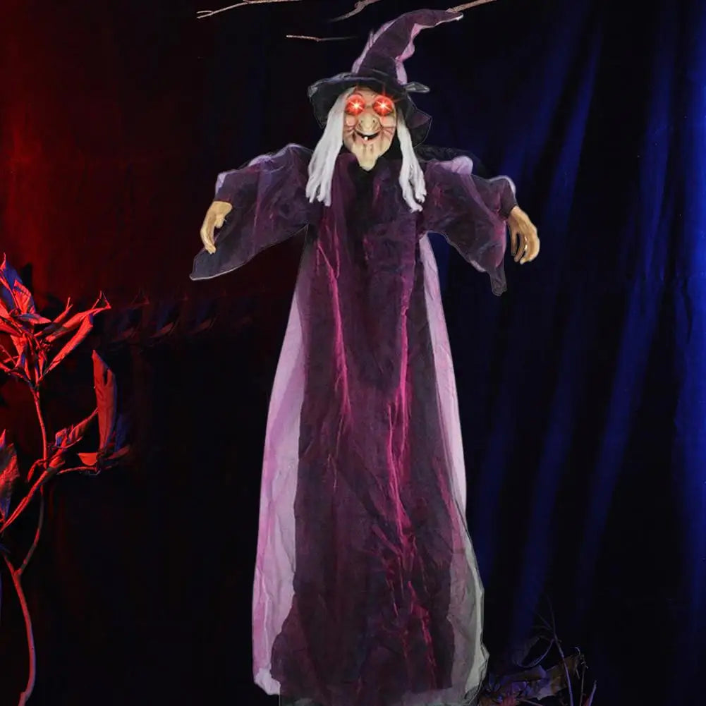 Halloween Life Size Talking Witch | Animatronic Decor, Prop Halloween Decoration 