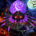 Halloween Inflatable 5 FT Halloween Spider Inflatable, Inflatable Halloween Spider Halloween Blow up Spider with LED Lights, Outdoor Halloween Decorations Clearance for Halloween/Holiday/Party