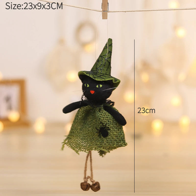 Halloween Decorations Doll Bar Decor Pumpkin Ghost Witch Pendant Scary Halloween Kids Gift Halloween Party Decoration for Home