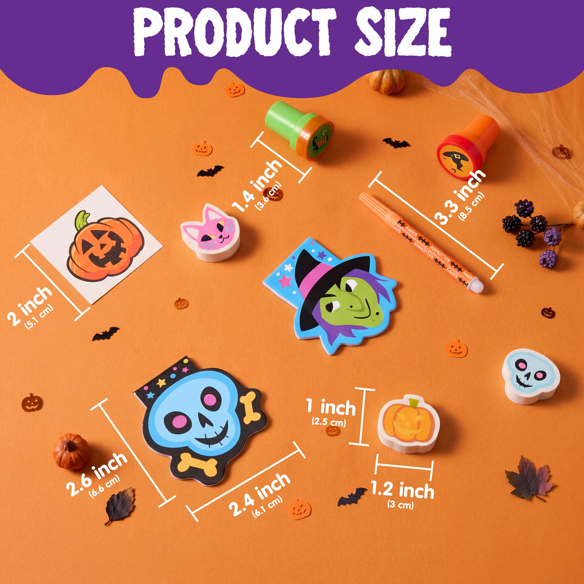 168 Packs Halloween Stationery Party Favors,Halloween Gifts for Kids,Halloween Goodies Including Halloween Trick or Treat Bags,Notepads,Stamps,Markers,Stickers and Tattoos