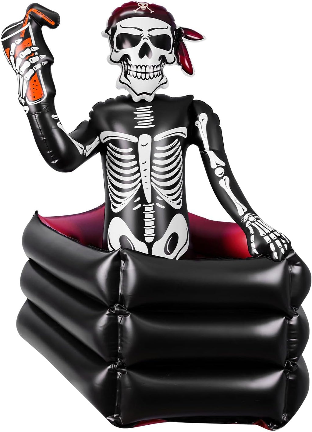 39 Inch Halloween Inflatable Decorations Skeleton Drink Cooler | Halloween Party Supplies for Indoor Outdoor Garden Lawn Yard Decorations