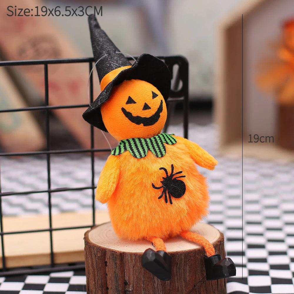 Halloween Decorations Doll Bar Decor Pumpkin Ghost Witch Pendant Scary Halloween Kids Gift Halloween Party Decoration for Home