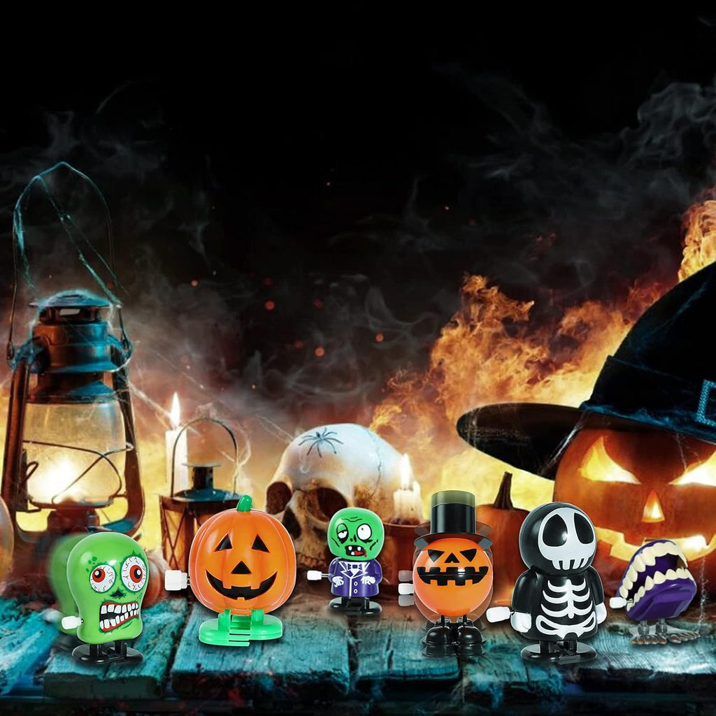 24Pcs Halloween Wind up Toys Assortment for Halloween Party Favors Treat Bag Stuffers Goody Bag Filler Halloween Treats Prizes (Halloween)
