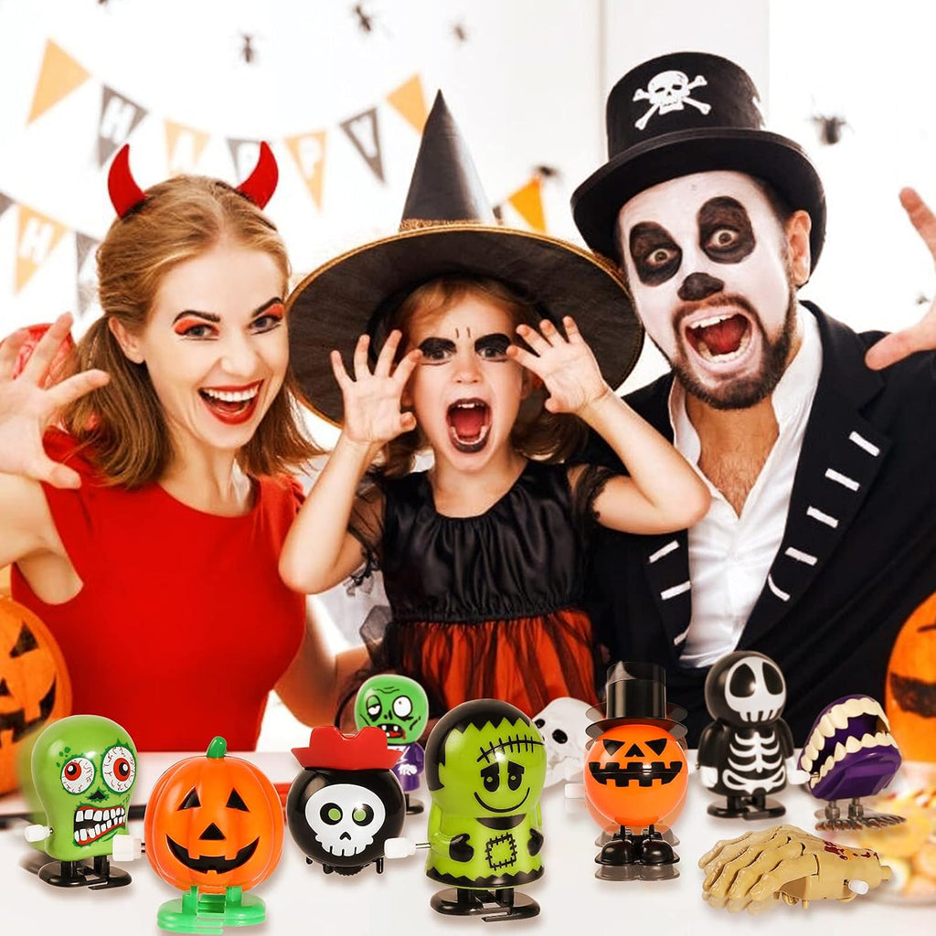 24Pcs Halloween Wind up Toys Assortment for Halloween Party Favors Treat Bag Stuffers Goody Bag Filler Halloween Treats Prizes (Halloween)