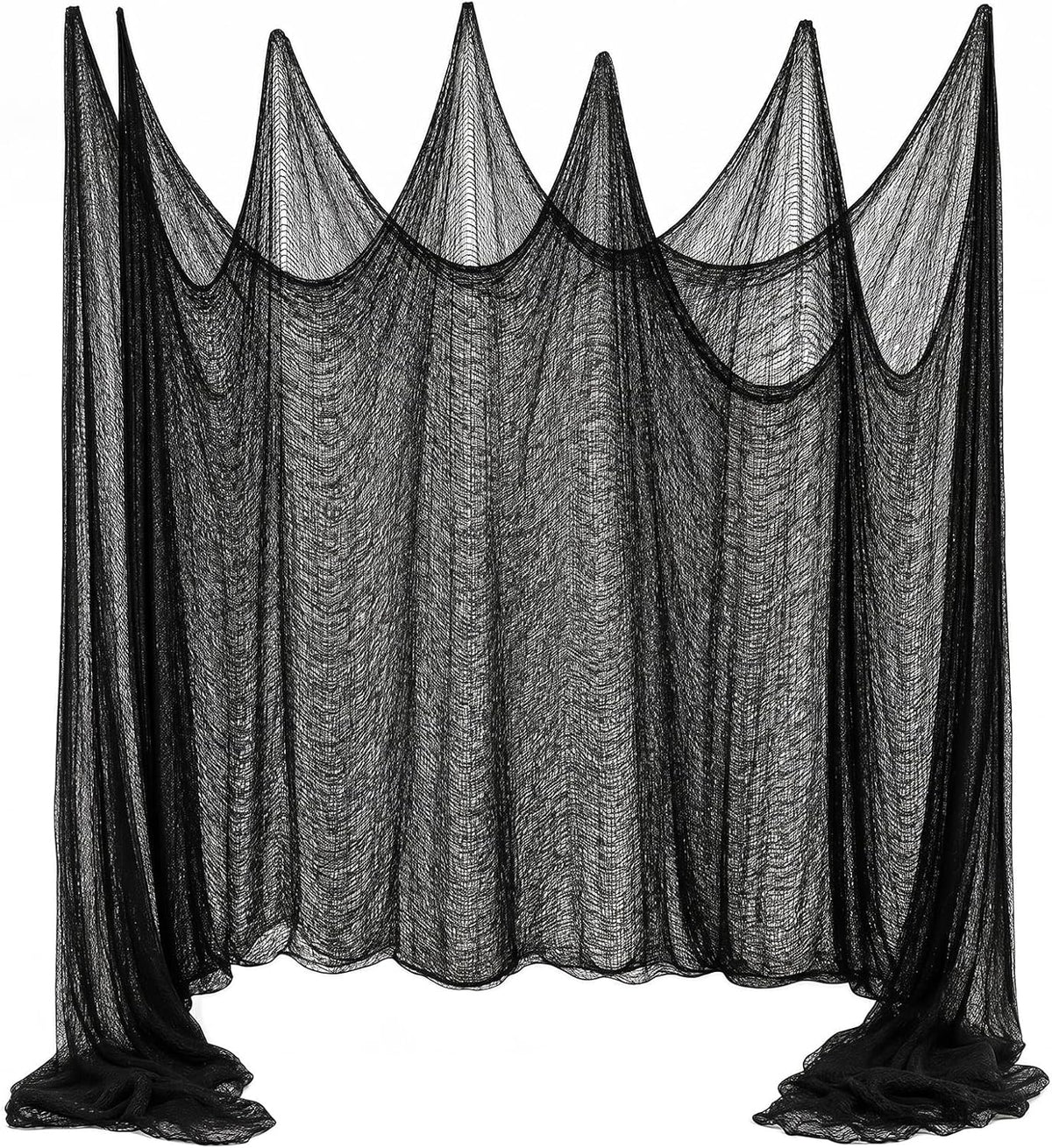 Halloween Creepy Cloth Black 80×400Inch - Halloween Decorations Clearance - Creepy Spooky Halloween Decorations Outdoor Indoor
