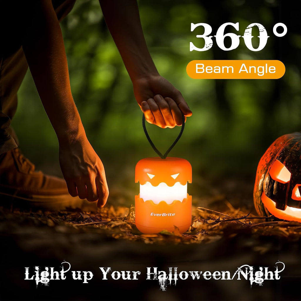 3-Pack Halloween Pumpkin Lantern, Collapsible Jack O Lantern Pumpkins with Lanyard, Halloween Party Favors, Light up Pumpkin Outdoor for Halloween Party Decoration, Battery Included